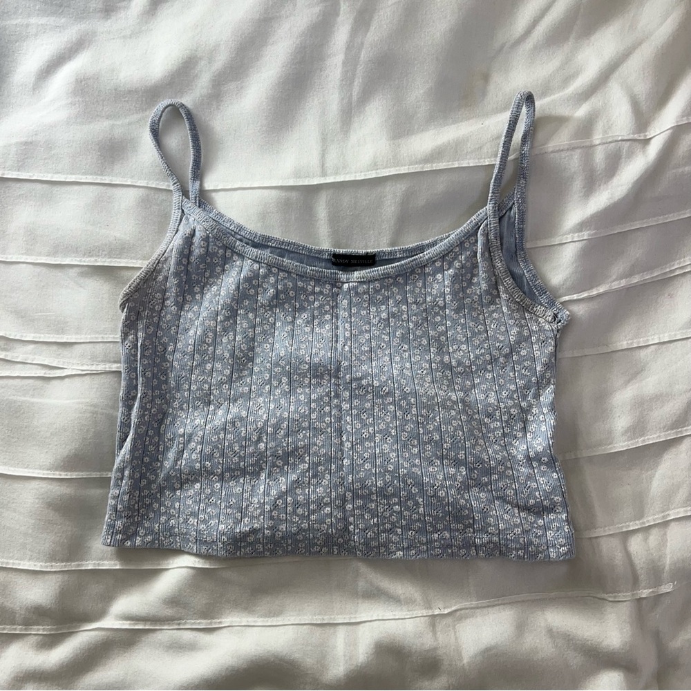 Brandy Melville Gray Crop Camisole Top